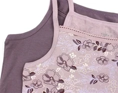 Name It arctic dusk undertrøje blomster (2-pak)